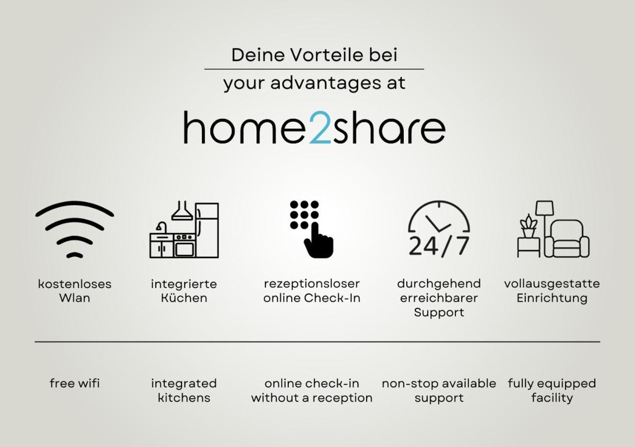Stilvolle 3-Zimmer Apartments I Home2Share Lengerich Bagian luar foto